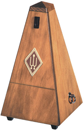 Wittner Metronome. Wooden. Walnut Colour. With Bell