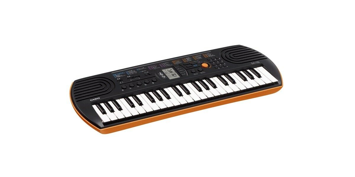 Casio Mini Keyboard 44 Keys SA-76 Orange