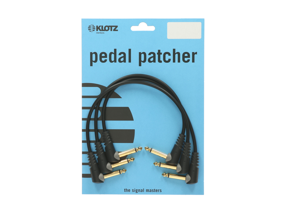 Klotz Unbalanced Patch Cable with Angled Jacks Entry Level 0.9m