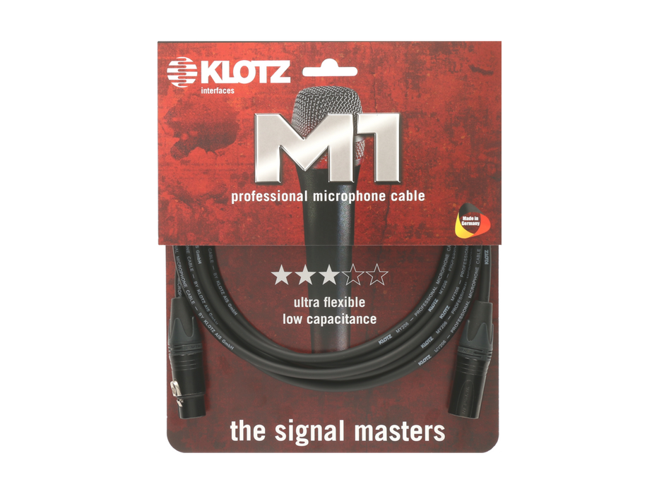 Klotz M1 Professional Microphone Cable XLR by Neutrik� 10m