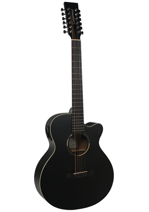 Tanglewood Super Folk Cutaway Electro Acoustic 12 String Blackbird Series TWBBSFCE12