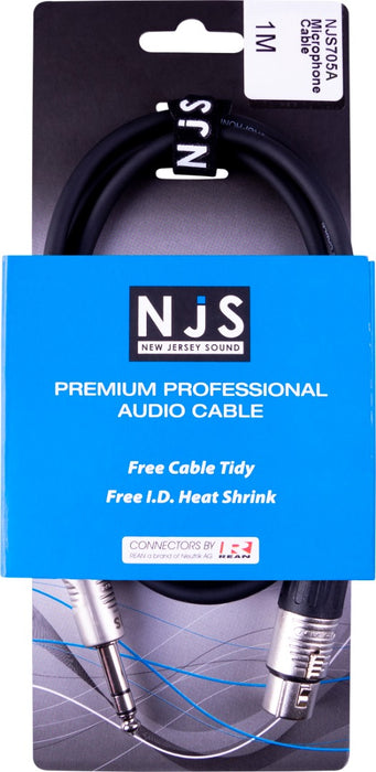 NJS XLR Female to 6.35mm Mono Jack Cable