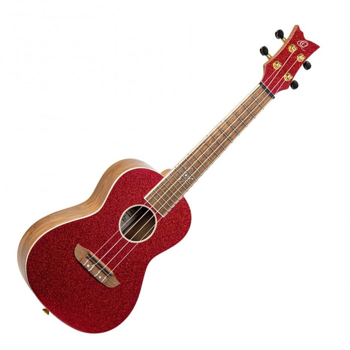 Ortega Concert Ukulele Element Series Metallic Red