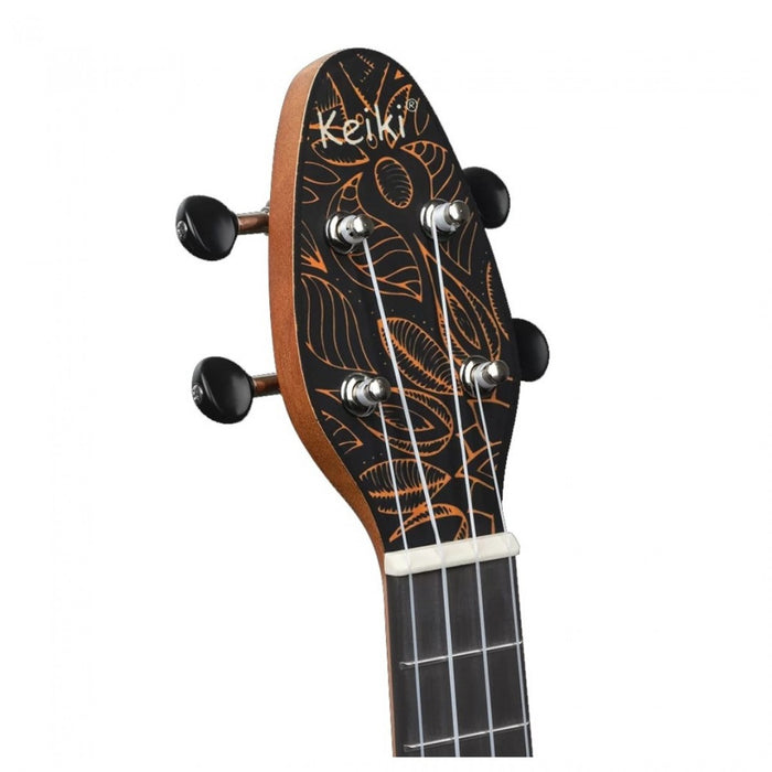 Ortega Keiki Soprano Ukulele Pack Orange Kaleidoscope