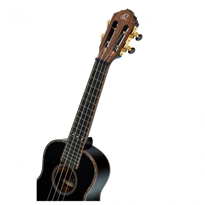 Ortega Concert Ukulele Onyx Series Mahogany Black