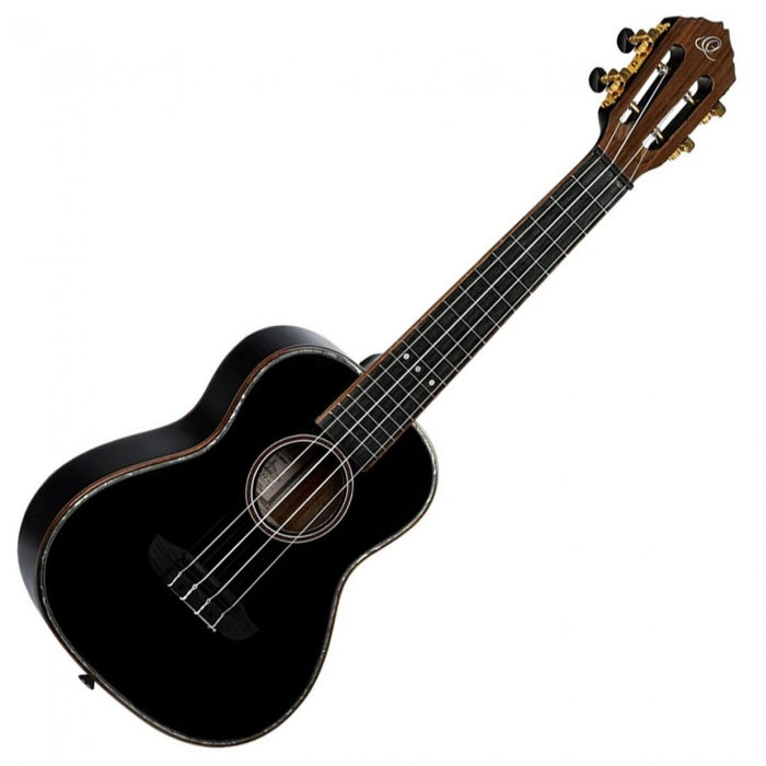 Ortega Concert Ukulele Onyx Series Mahogany Black