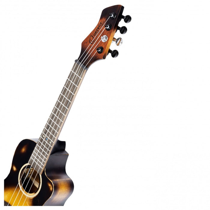 Ortega Concert Ukulele The Private Room Series Distressed Tobacco Uke