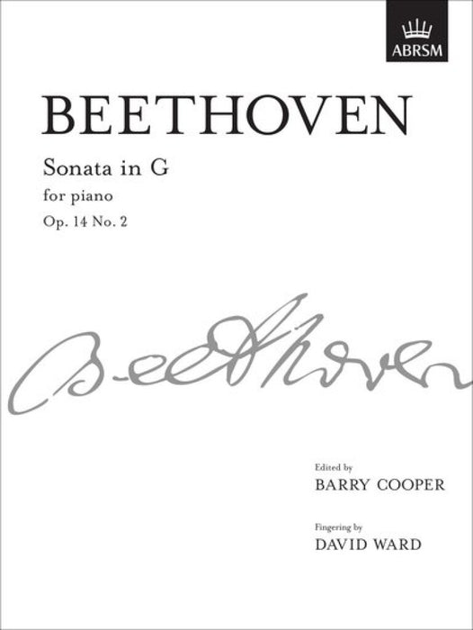 Ludwig van Beethoven Sonata In G Op.14 No.2 Piano Solo