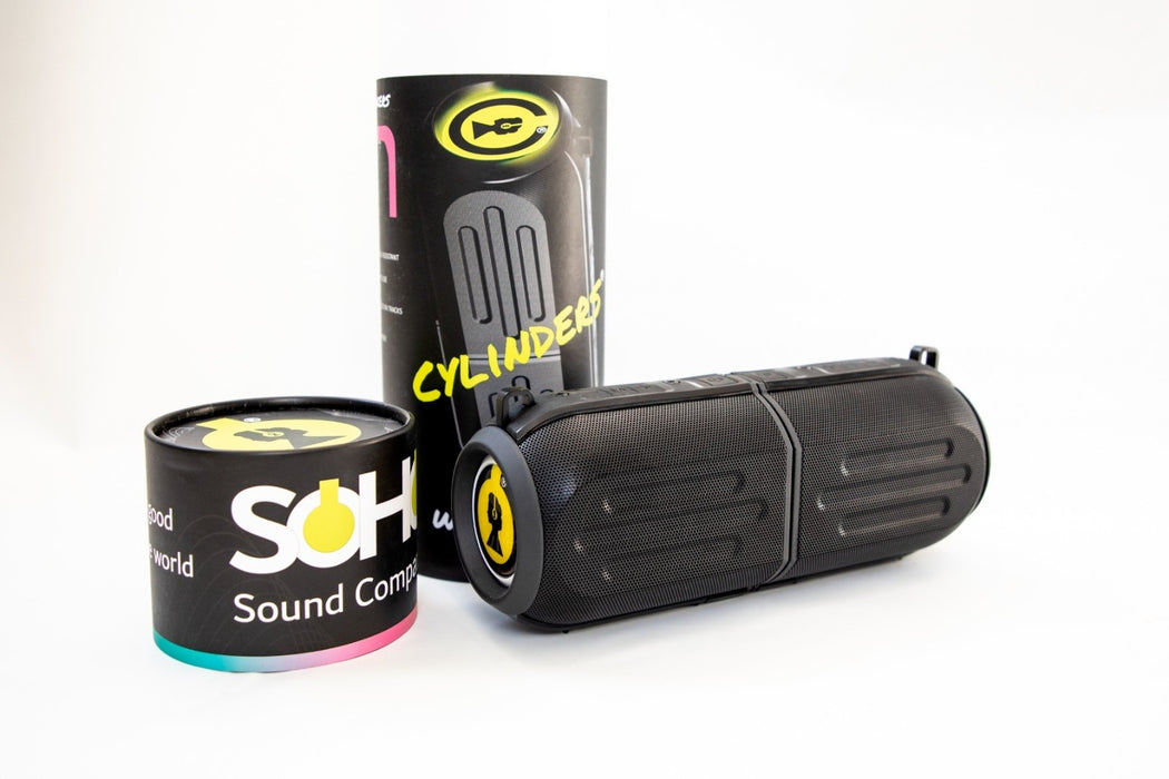 Soho Cylinders True Wireless Speakers.
