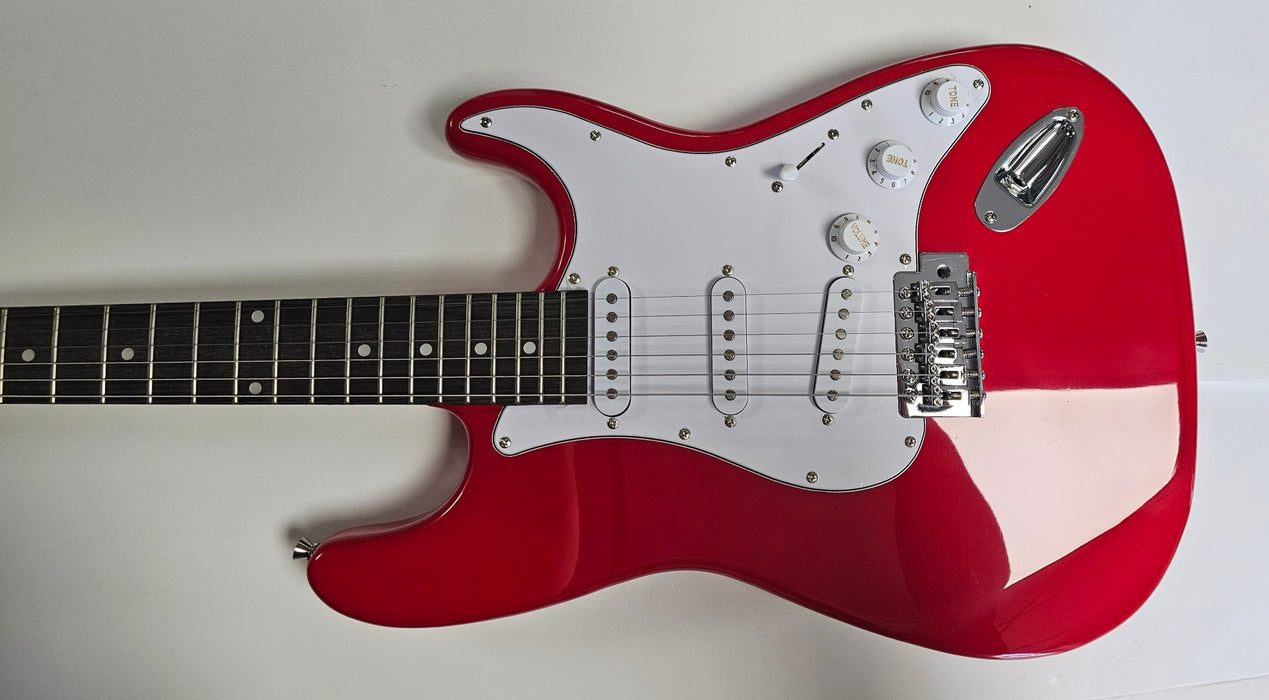 Ferris ST Style Electric Guitar Pack In Red