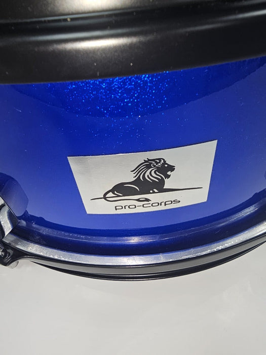 Pro-Corps 13'' Marching Snare Drum with Aluminum Harness & Sticks In Blue