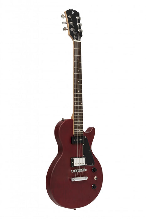 Stagg Standard Series Electric Guitar with Solid Mahogany Body Flat Top
