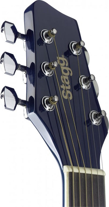 Stagg Blue Auditorium Cutaway Electro Acoustic Guitar Guitar