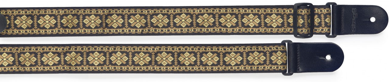 Stagg Woven Guitar Strap Yellow
