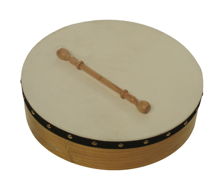 Ferris 16'' Oak Tunable Bodhran With Beater and Padded Case.