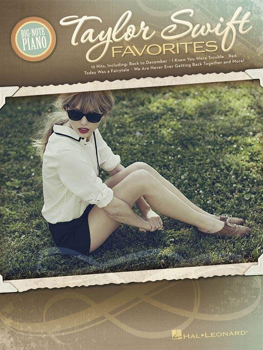 Taylor Swift Favorites Big Note Piano