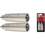 Stagg Male XLR / Male RCA Adaptor