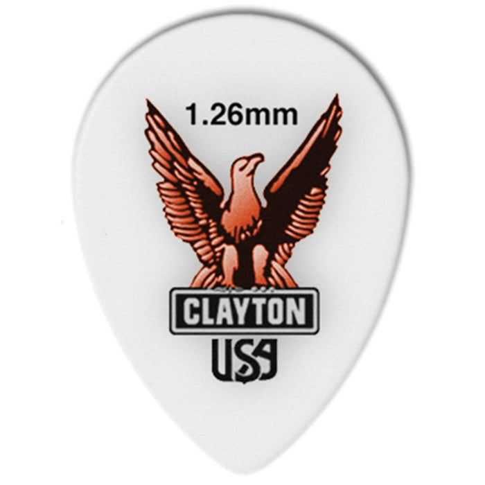 Clayton Acetal Small Teardrop 1.26mm (12 Pack)