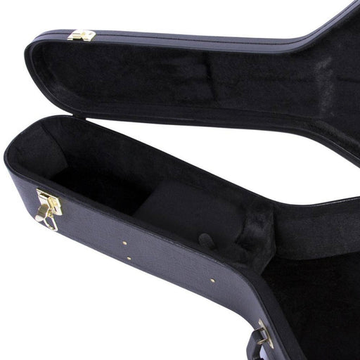 On Stage Hardshell Jumbo Guitar Case ~ Black