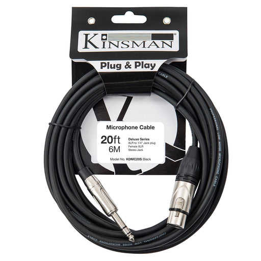 Kinsman Deluxe Stereo Microphone Cable ~ 20ft/6m