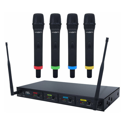 KAM KWM Quartet Wireless Microphone System ~ 4 Mics / 1 Receiver
