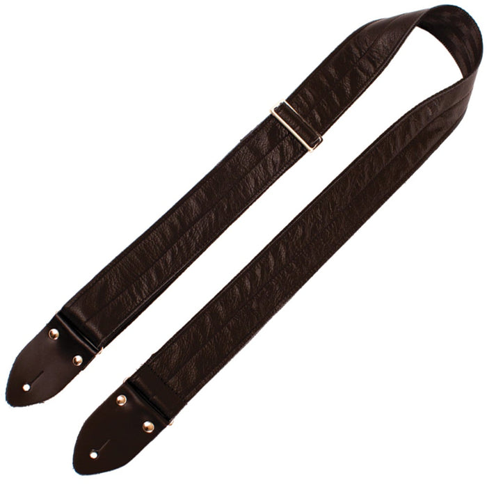 Perri's Easy Slide Leather Strap ~  Black w/Black Seatbelt Backing