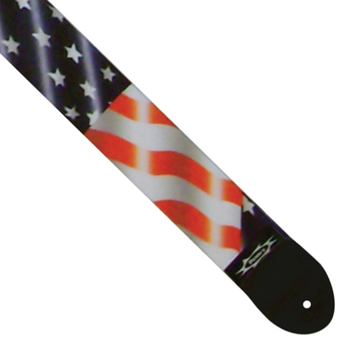 Perri's Polyester/Webbing Guitar Strap ~ American Flag