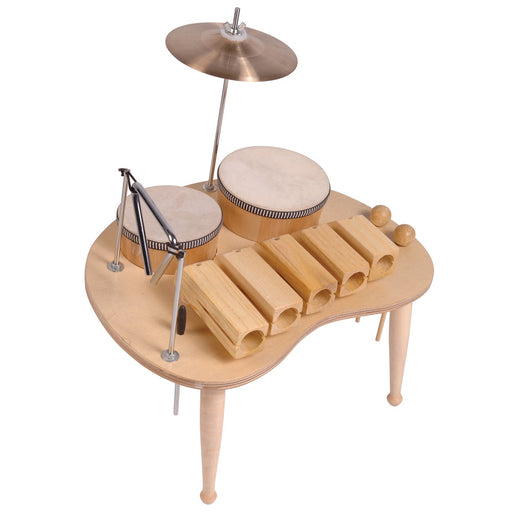 PP World Woodblock, Conga, Triangle & Cymbal Table Set