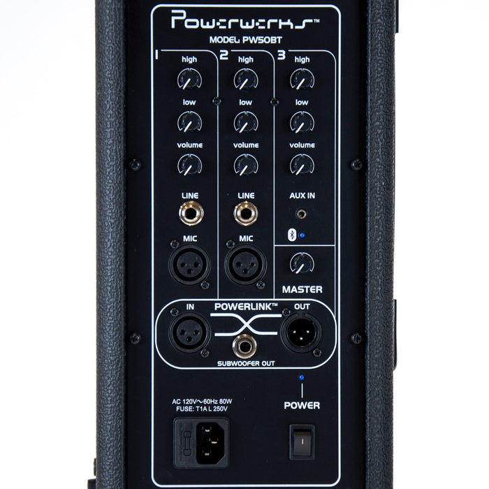 Powerwerks Tower PA Speaker with Bluetooth® ~ 50W
