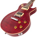 Vintage V100T ReIssued Electric Guitar ~ Flamed Trans Wine Red