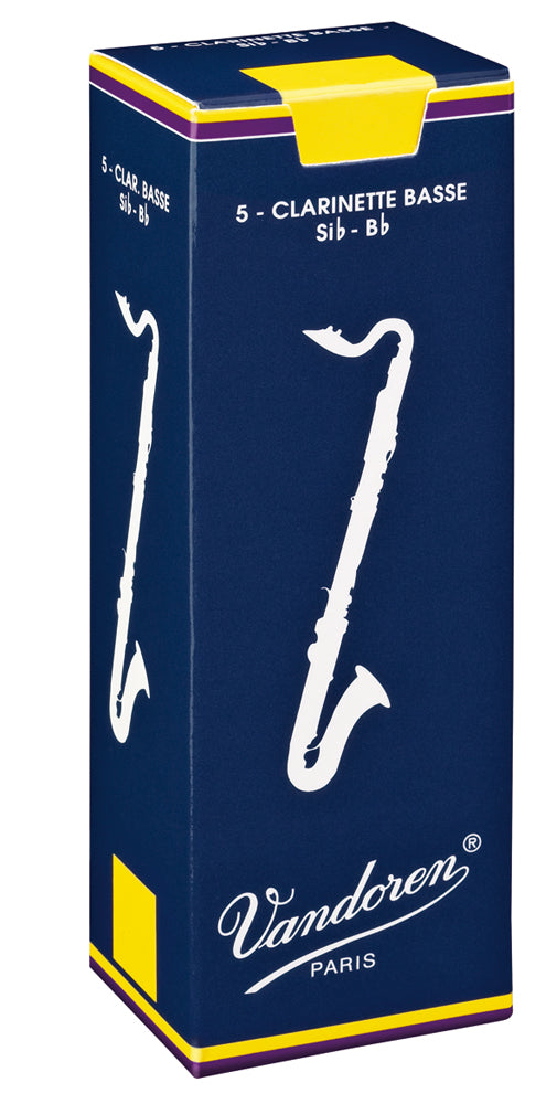 Vandoren Bass Clarinet Reeds 1.5 Traditional (5 BOX)