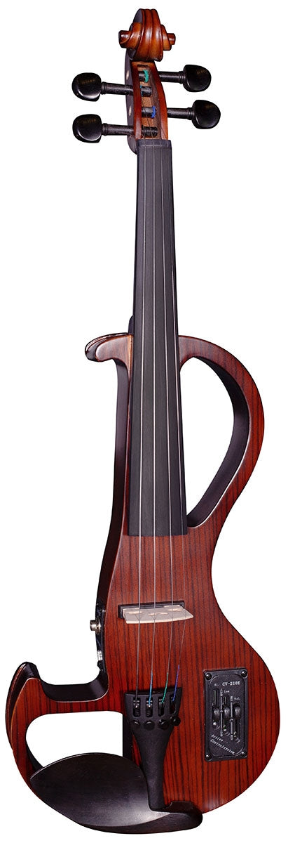 Hidersine Electric Violin Outfit - Zebrawood Finish