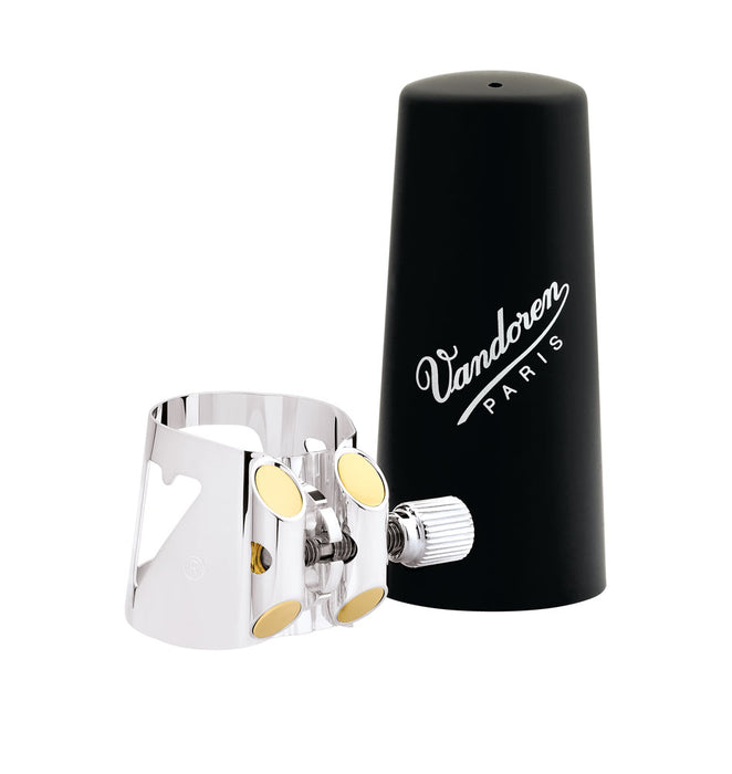 Vandoren Ligature & Cap Clarinet Bb Silver+Plastic