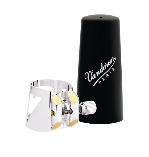 Vandoren Ligature & Cap Bass Clarinet Silver+Plastic