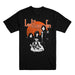 Led Zeppelin T-Shirt Large - Orange Circle Black