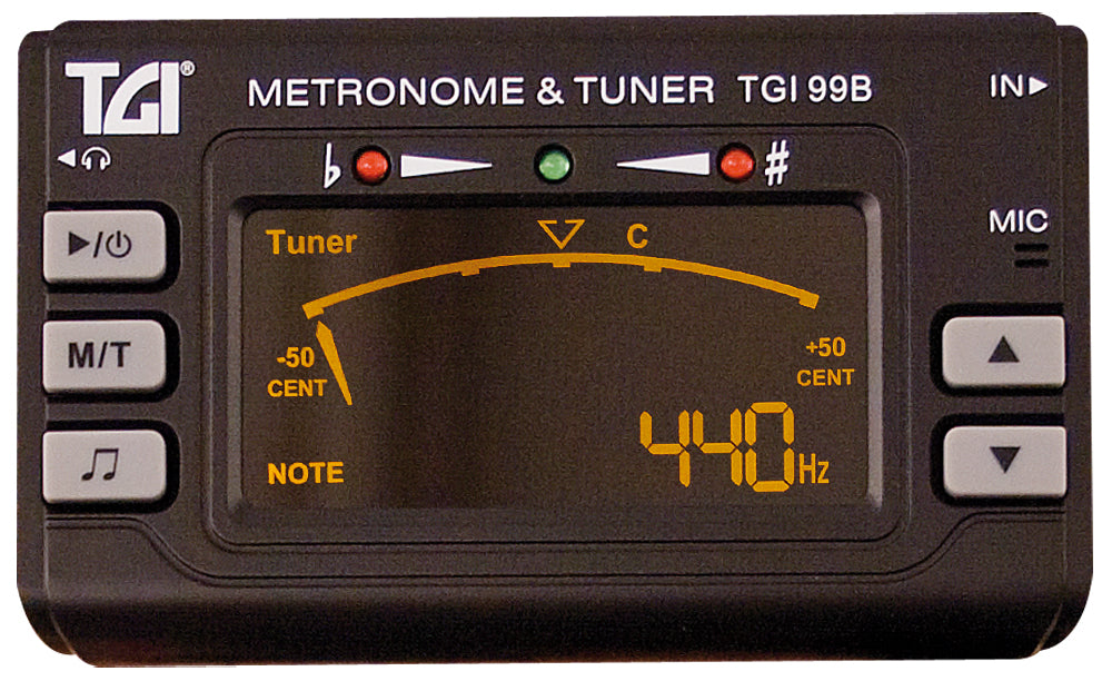 TGI Tuner Chromatic Tuner/Metronome with Clip On Mic.