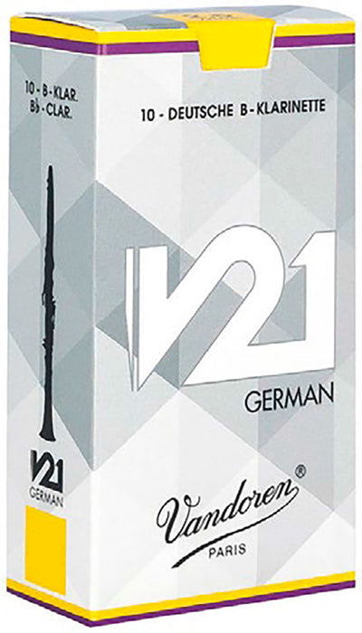 Vandoren Bb Clarinet Reeds 4 V21 German (10 BOX)