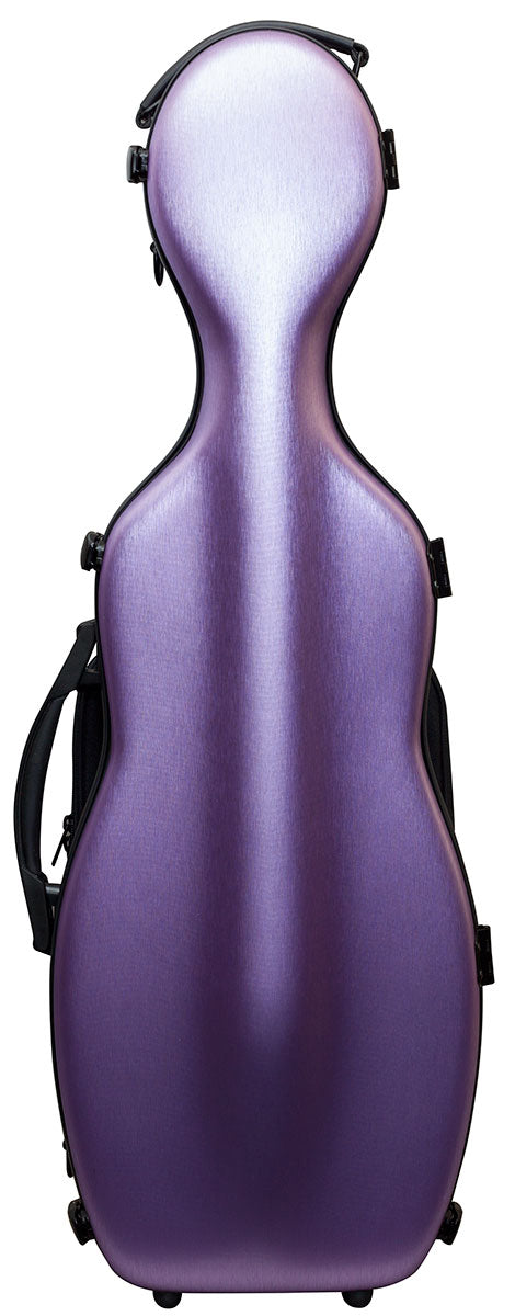 Hidersine Violin Case - Polycarbonate Gourd Brushed Purple