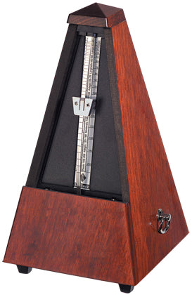 Wittner Metronome. Wooden. Mahogany Clr. High Polish. w/Bell