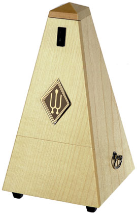 Wittner Metronome. Wooden. Natural Maple Matt Silk. w/Bell.