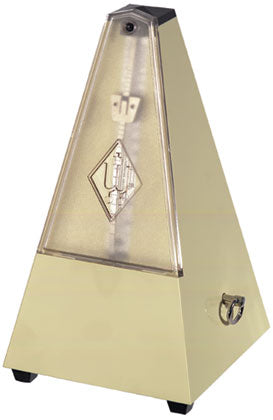 Wittner Metronome. Plastic. Ivory White. With Bell.