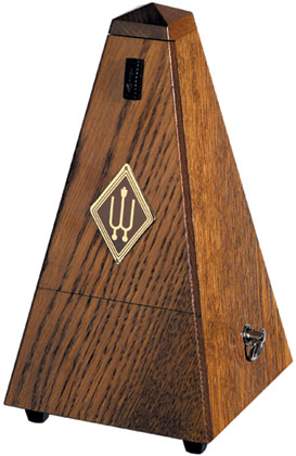 Wittner Metronome. Wooden. Brown Oak Matt Silk. With Bell
